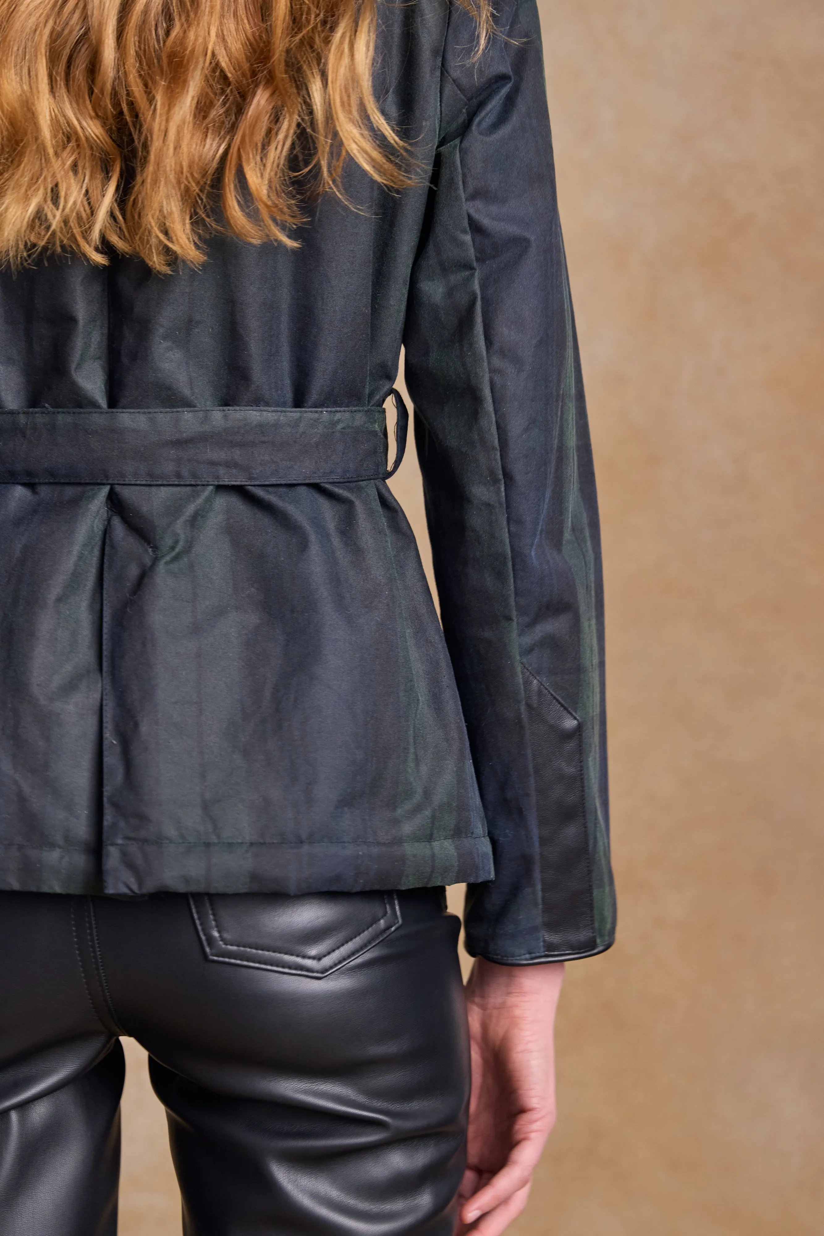 Cara Utility Wax Jacket - Blackwatch