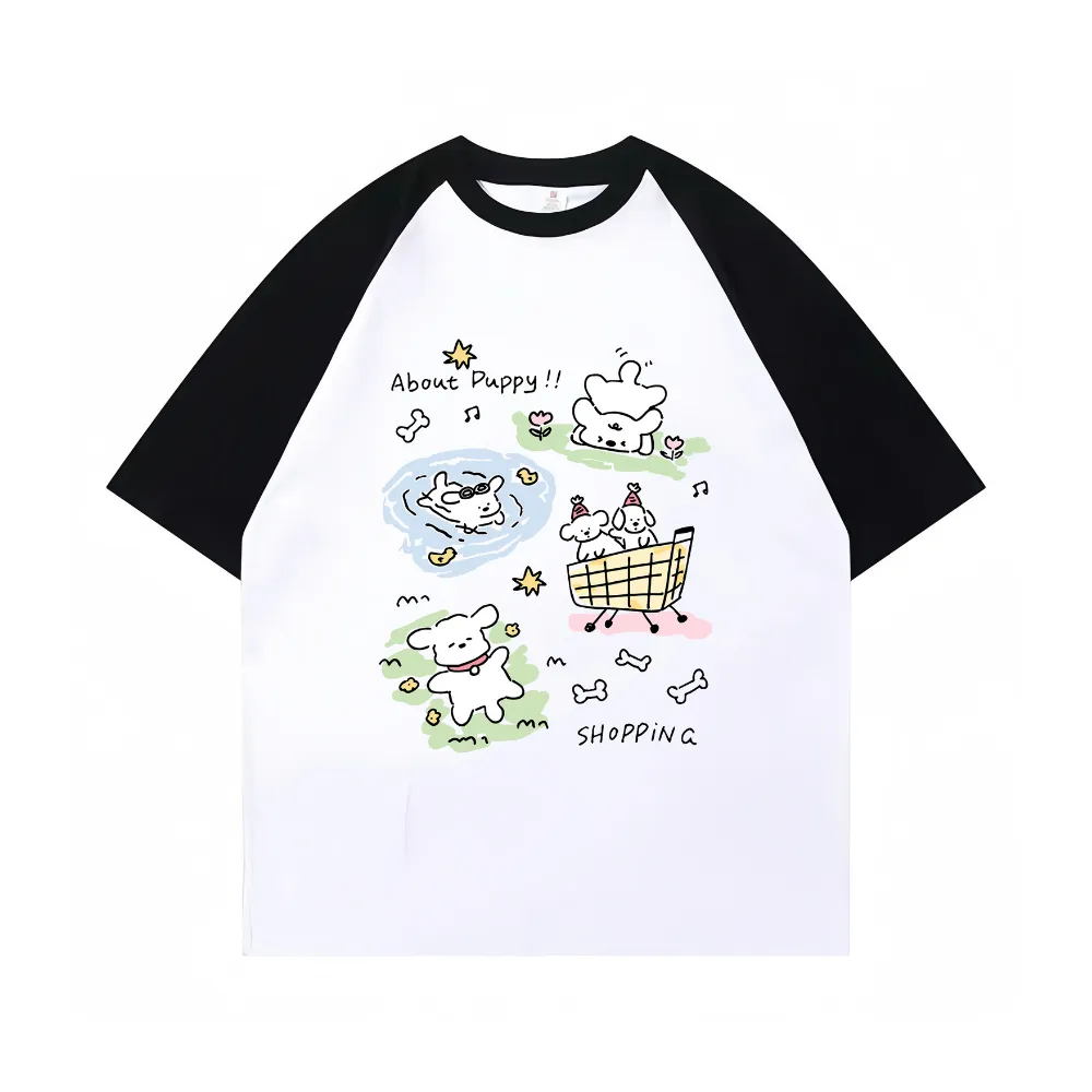 “Cartoon Cute And Multi-Action” T-shirt