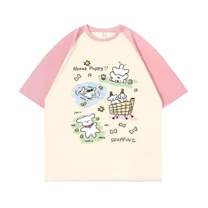 “Cartoon Cute And Multi-Action” T-shirt
