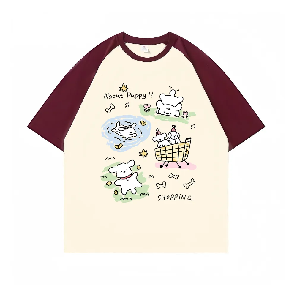 “Cartoon Cute And Multi-Action” T-shirt