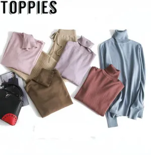 Cashmere Sweater Thin Basic Knitted Sweater Women Turtleneck Pullovers 2019 Autumn Winter Tops Female Jumpers