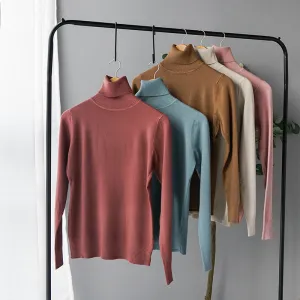 Cashmere Sweater Thin Basic Knitted Sweater Women Turtleneck Pullovers 2019 Autumn Winter Tops Female Jumpers