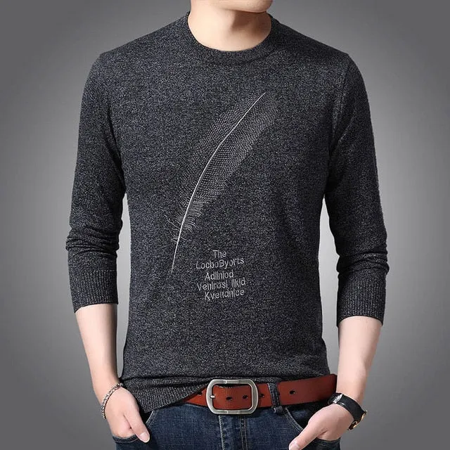 Casual Knitted Sweater For Men /  Knitwear Warm Winter Style Jumpers