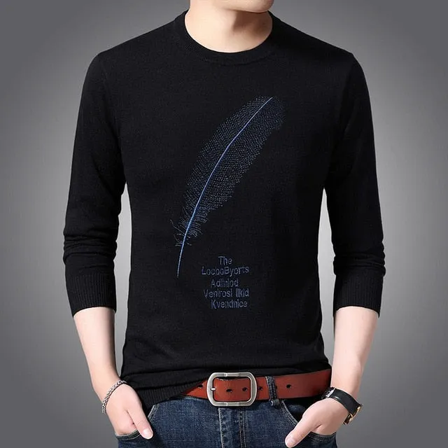 Casual Knitted Sweater For Men /  Knitwear Warm Winter Style Jumpers