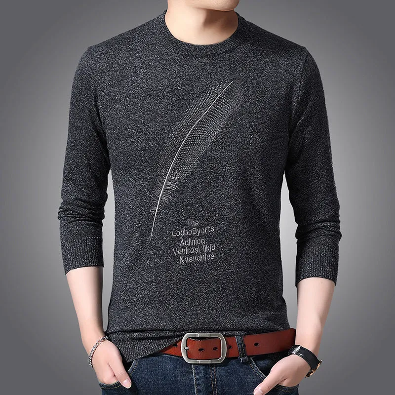 Casual Knitted Sweater For Men /  Knitwear Warm Winter Style Jumpers