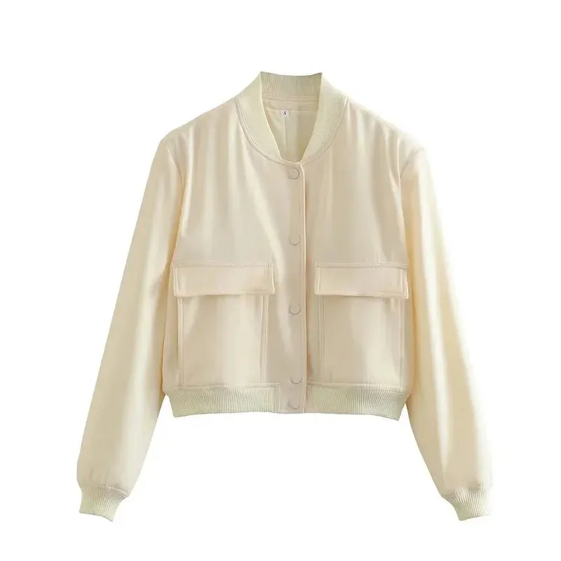 Chic Modern Bomber Jacket for Women