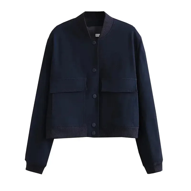 Chic Modern Bomber Jacket for Women