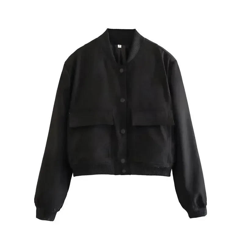 Chic Modern Bomber Jacket for Women