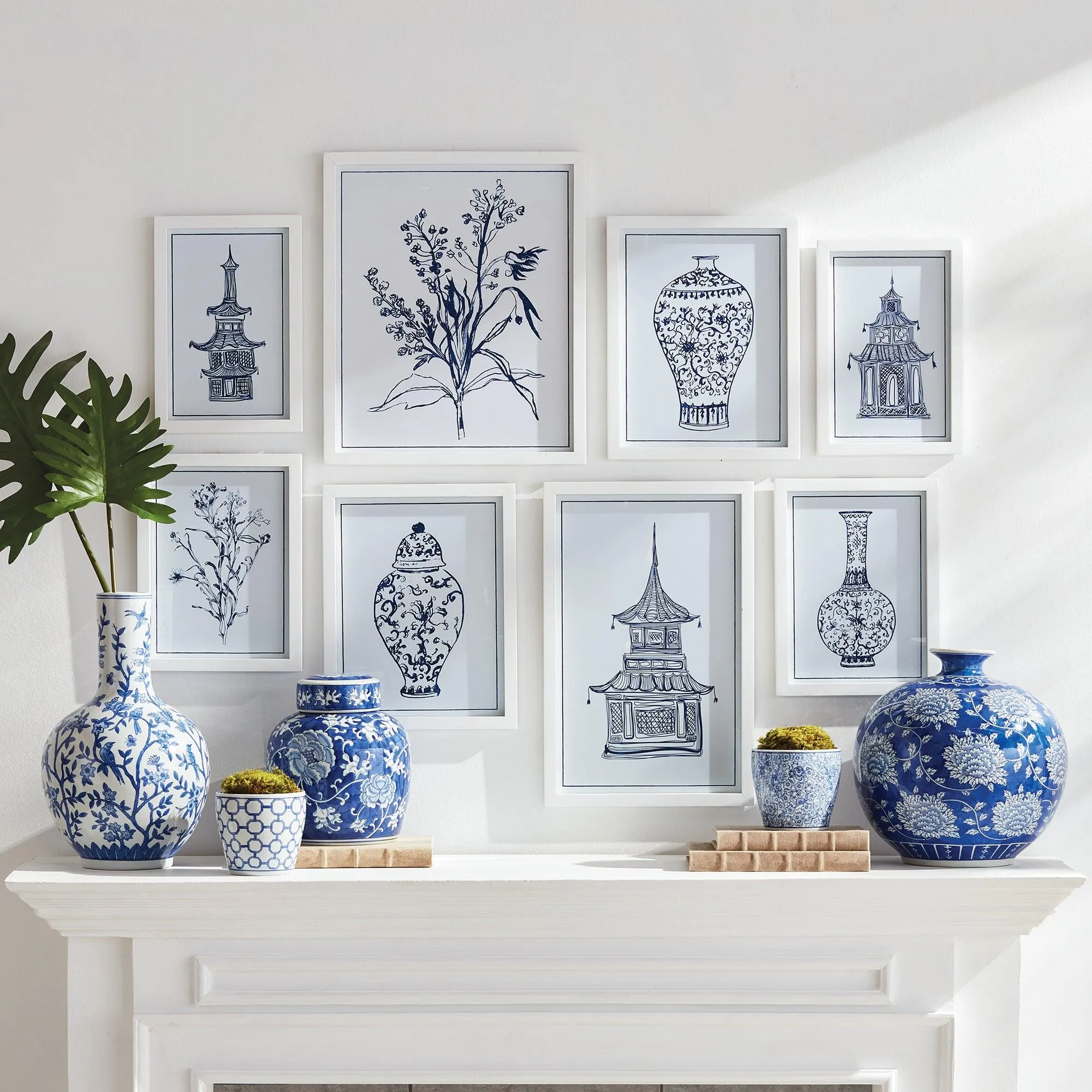 Chinoiserie Gallery, Set Of 8
