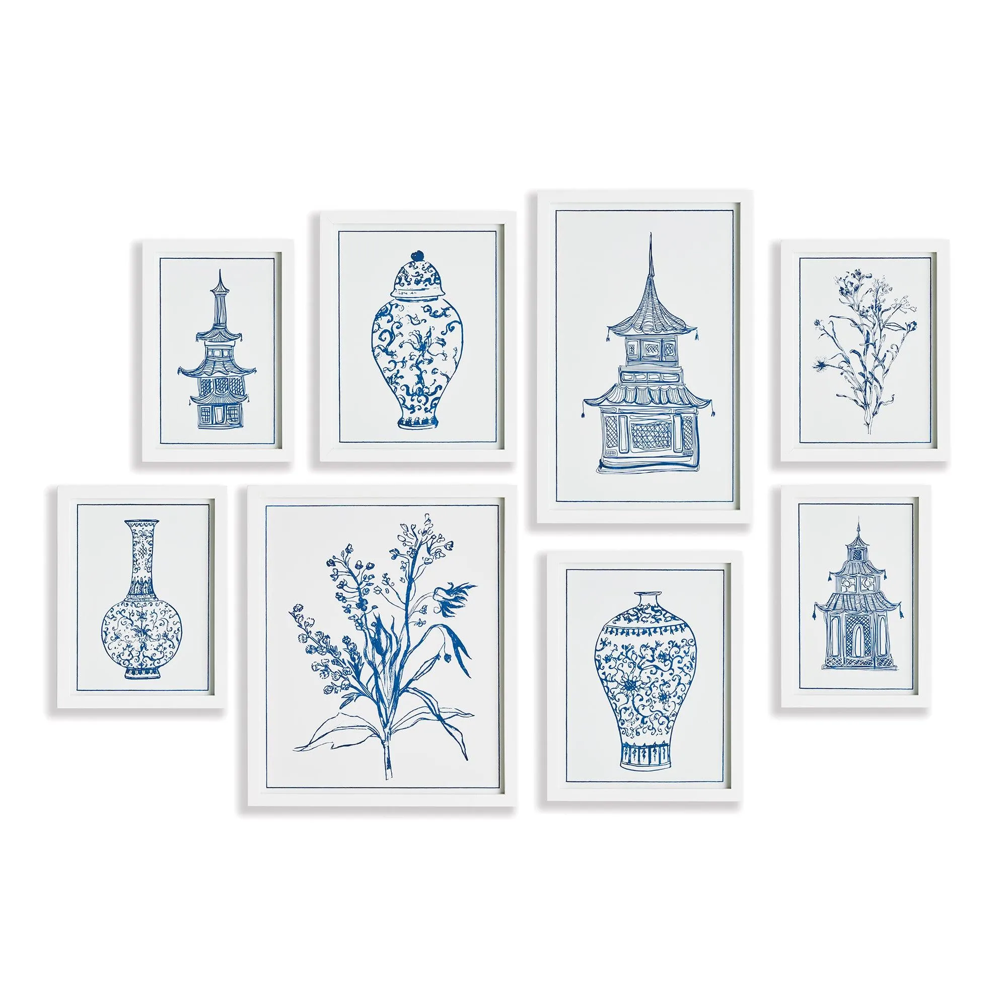 Chinoiserie Gallery, Set Of 8