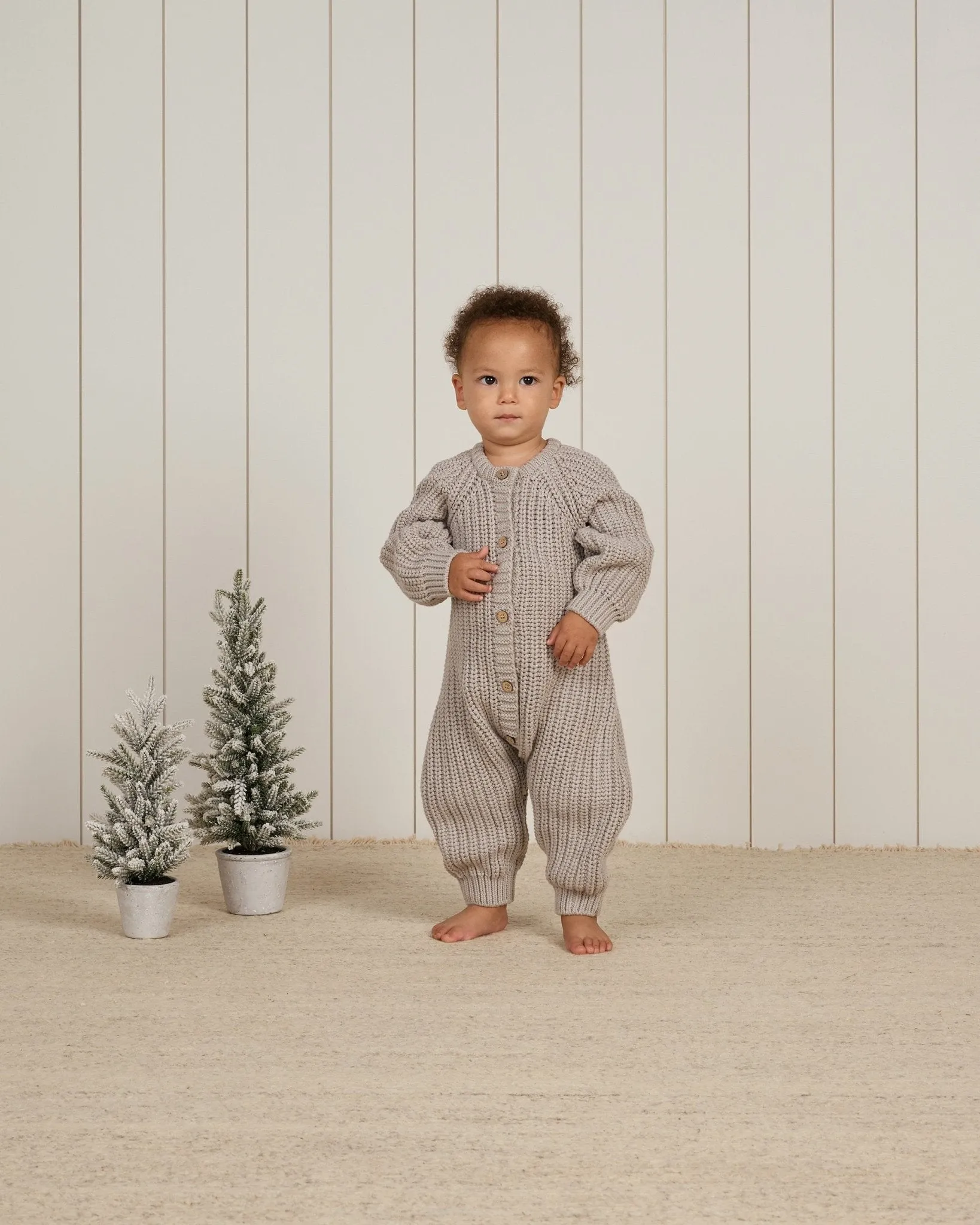 Chunky Knit Jumpsuit || Fog