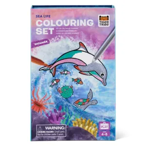 COLOURING SET SHIMMER SEA LIFE