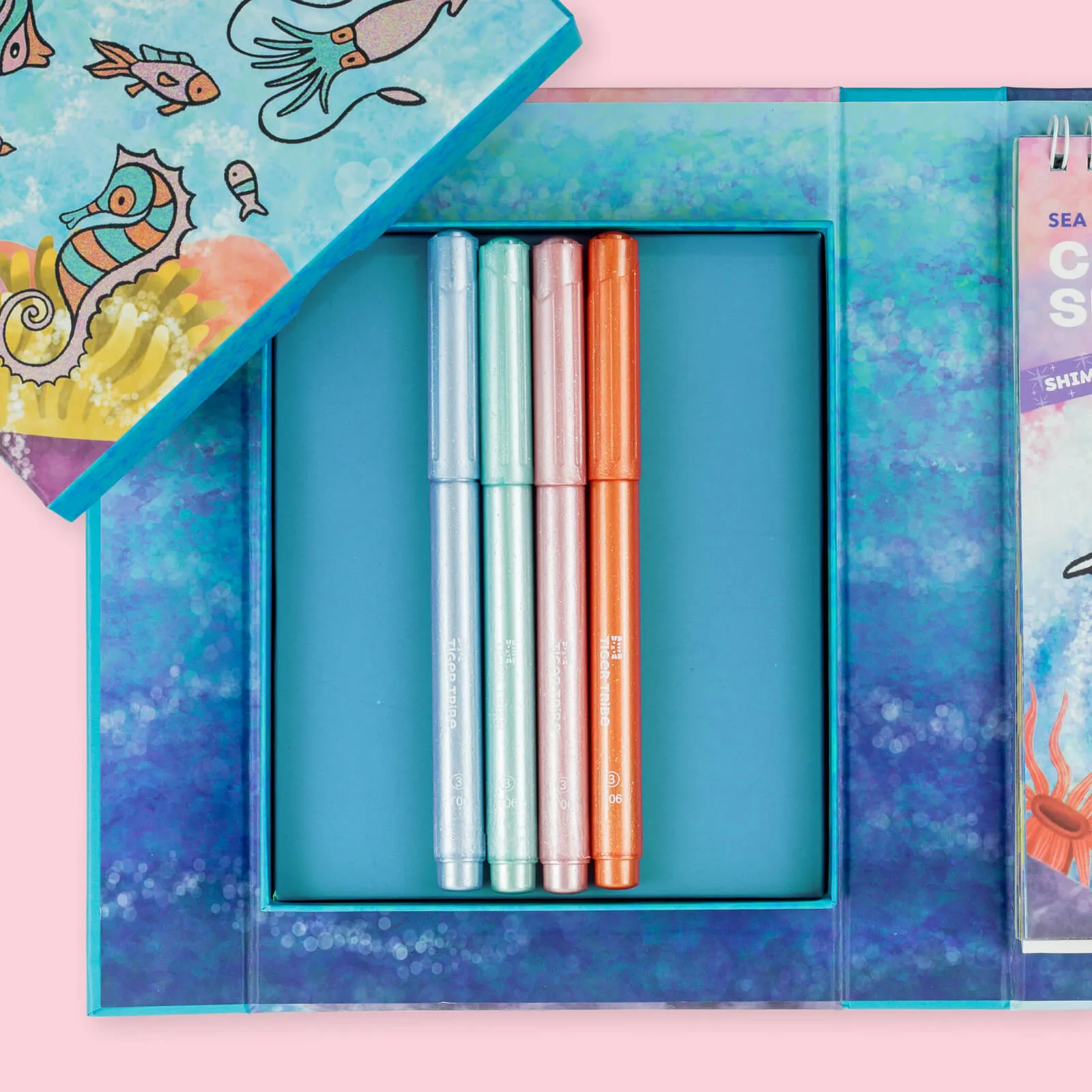 COLOURING SET SHIMMER SEA LIFE