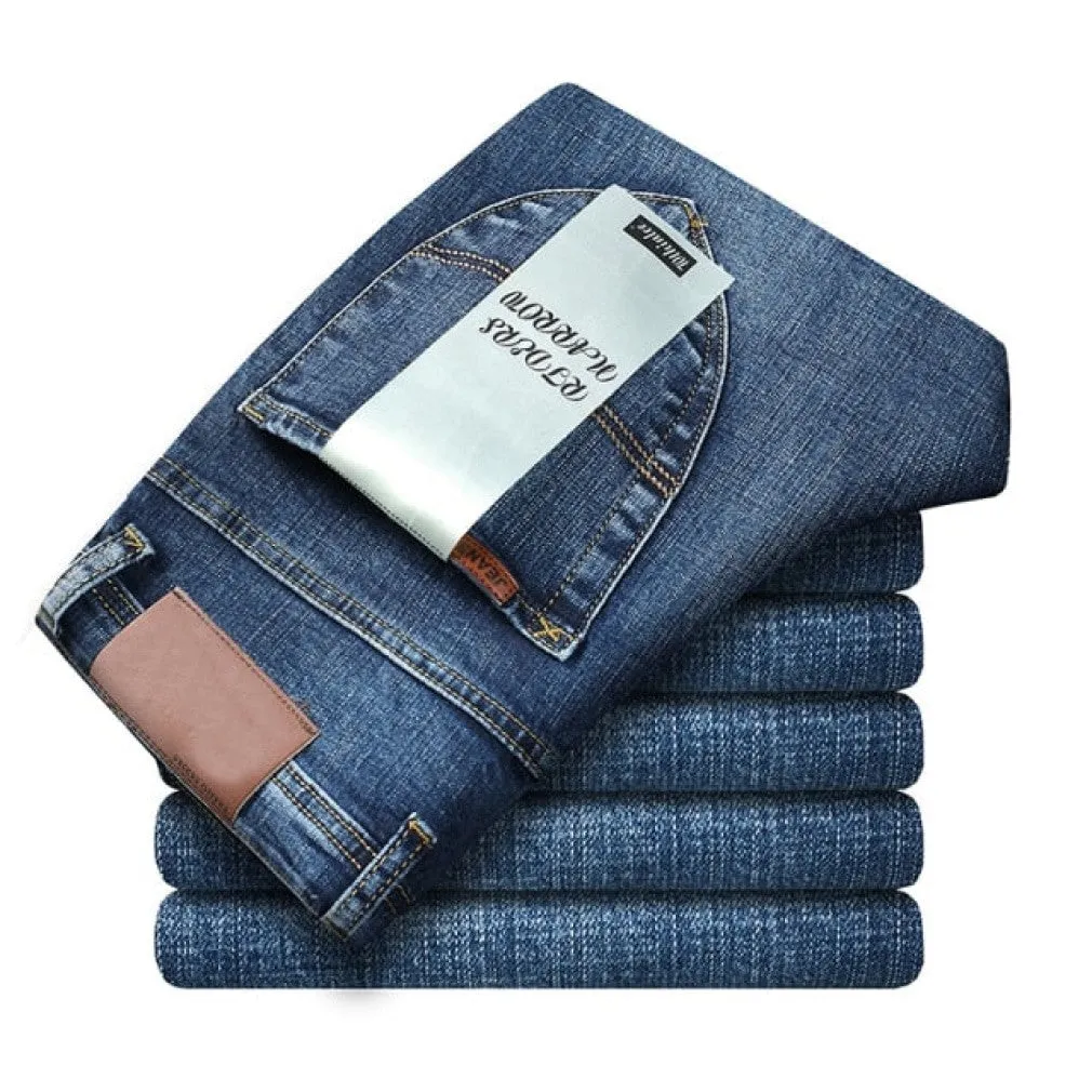 ContiNent 33 Men Classic Jeans Jean Homme Pantalones Hombre Men Mannen Soft Black Biker Masculino Denim Overalls Mens Pants