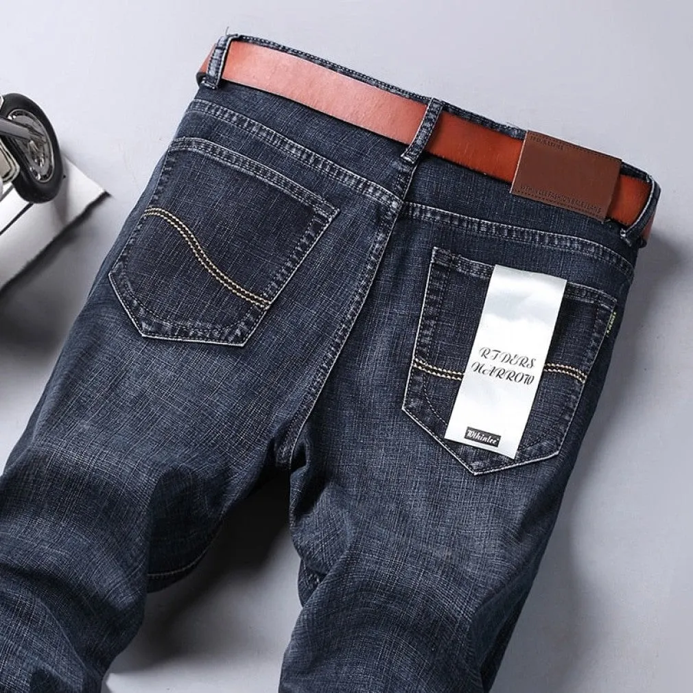 ContiNent 33 Men Classic Jeans Jean Homme Pantalones Hombre Men Mannen Soft Black Biker Masculino Denim Overalls Mens Pants