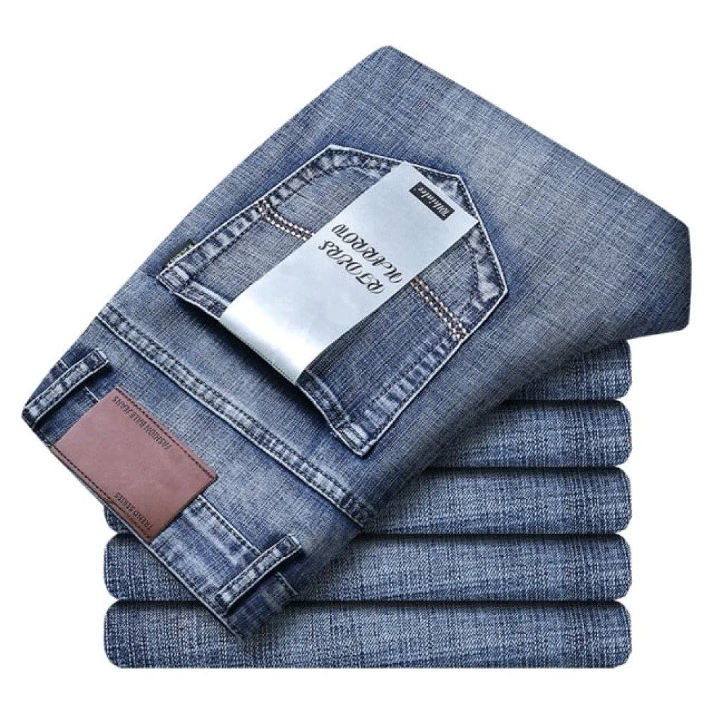 ContiNent 33 Men Classic Jeans Jean Homme Pantalones Hombre Men Mannen Soft Black Biker Masculino Denim Overalls Mens Pants