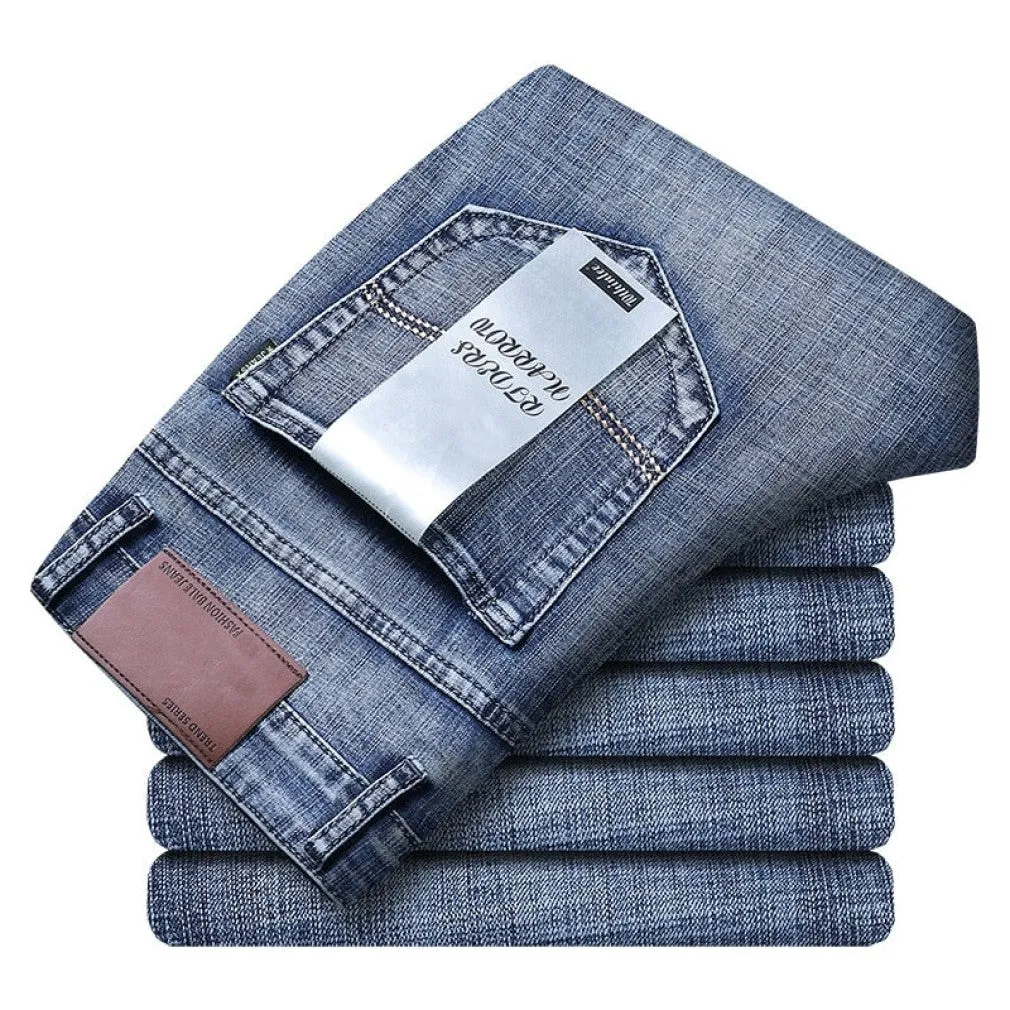 ContiNent 33 Men Classic Jeans Jean Homme Pantalones Hombre Men Mannen Soft Black Biker Masculino Denim Overalls Mens Pants
