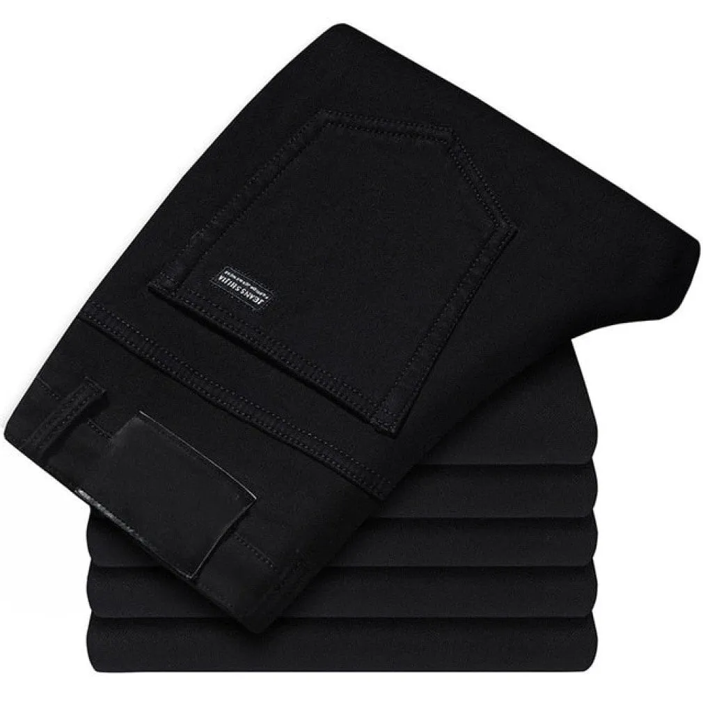 ContiNent 33 Men Classic Jeans Jean Homme Pantalones Hombre Men Mannen Soft Black Biker Masculino Denim Overalls Mens Pants