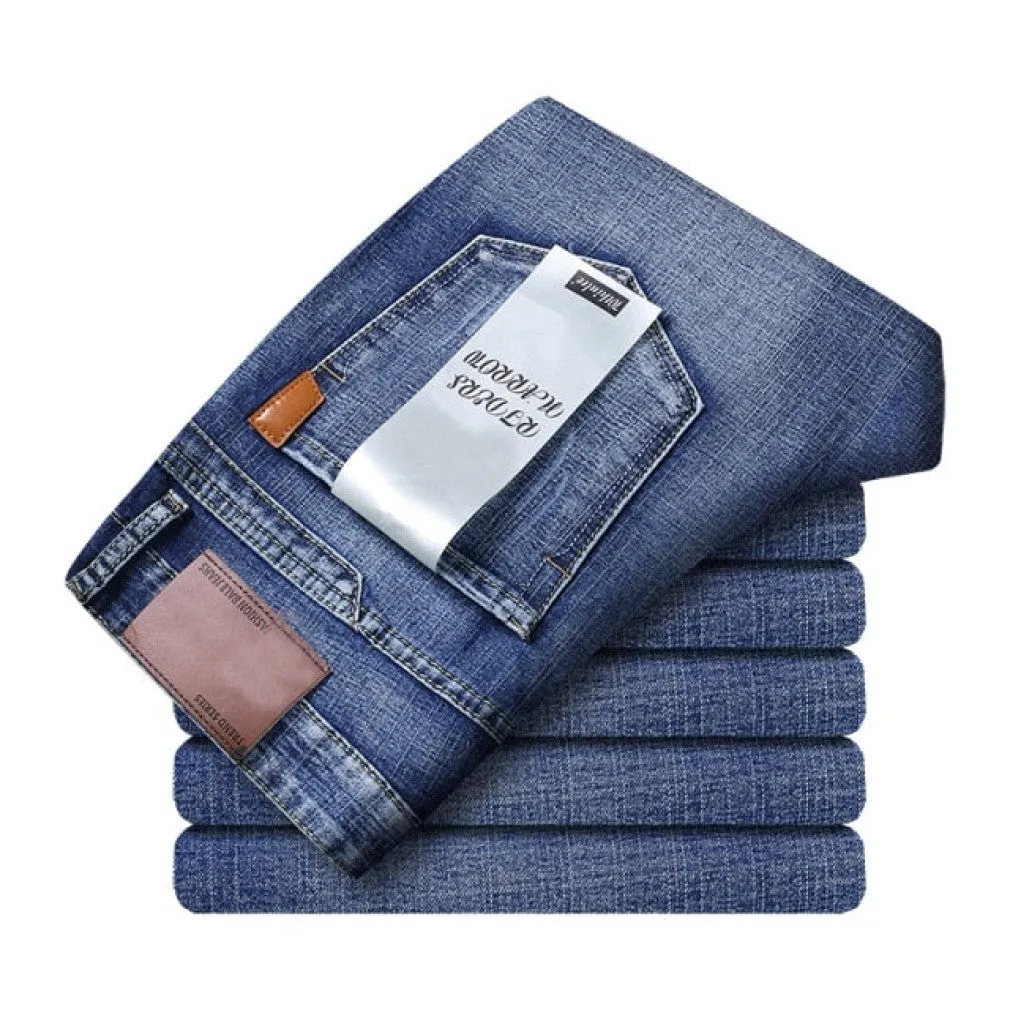 ContiNent 33 Men Classic Jeans Jean Homme Pantalones Hombre Men Mannen Soft Black Biker Masculino Denim Overalls Mens Pants