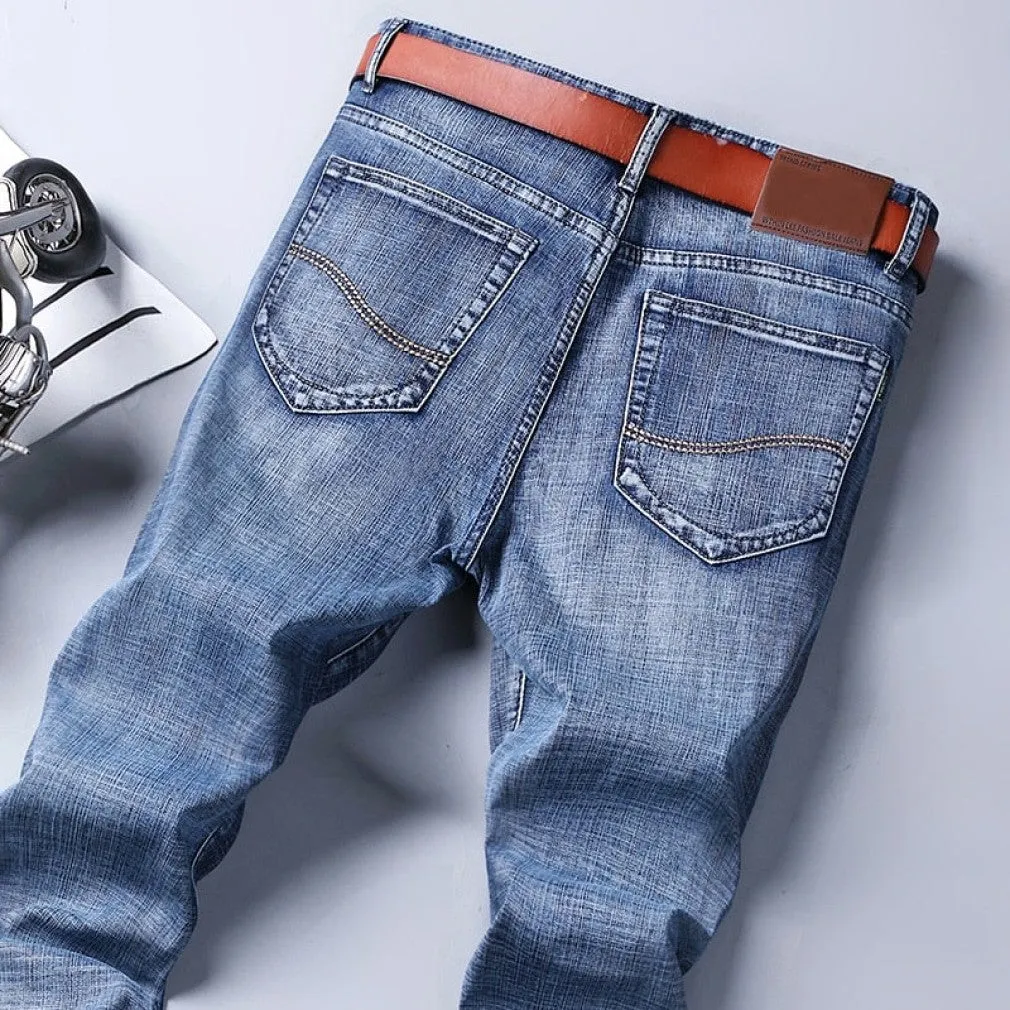 ContiNent 33 Men Classic Jeans Jean Homme Pantalones Hombre Men Mannen Soft Black Biker Masculino Denim Overalls Mens Pants