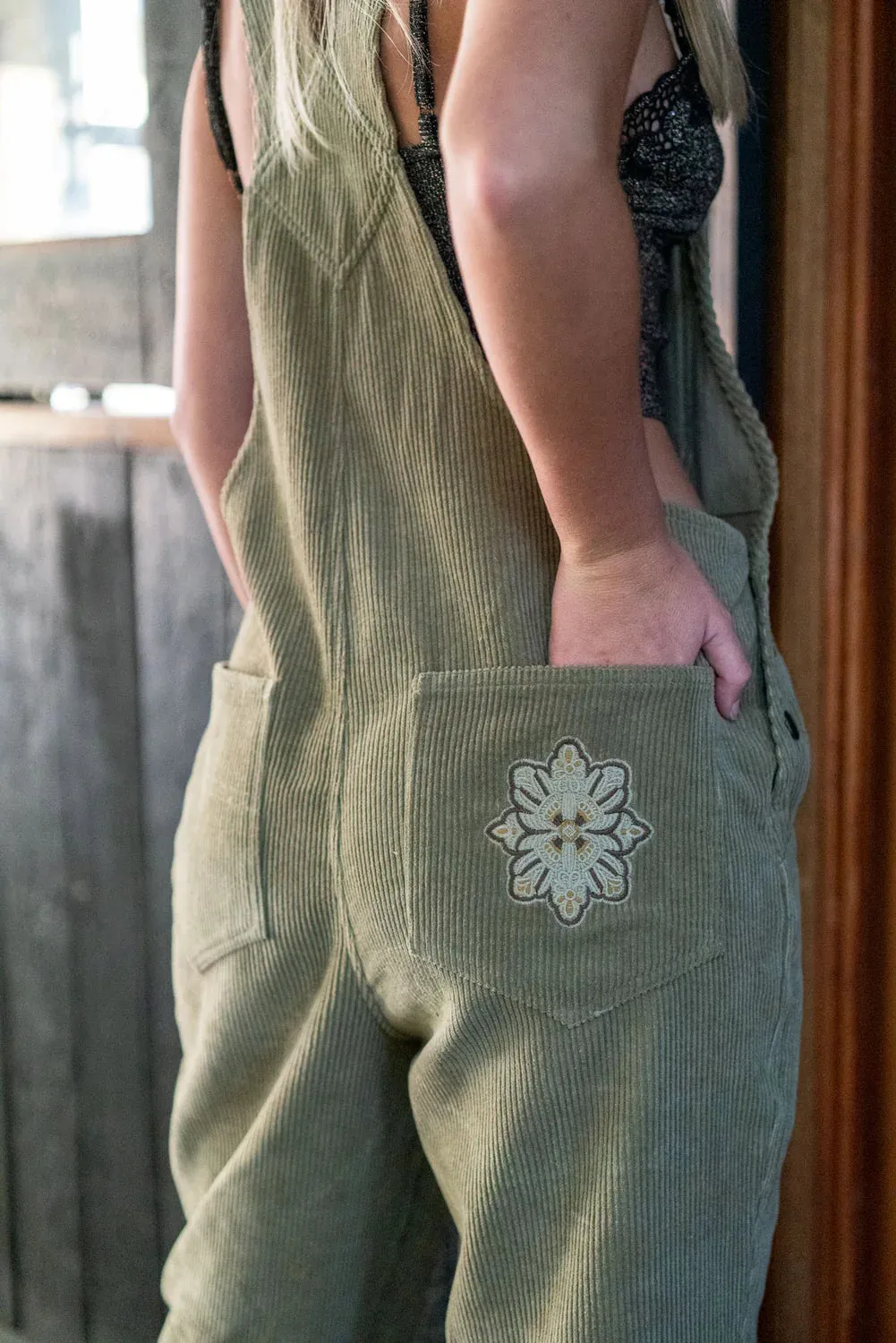 Cord Overalls Khaki