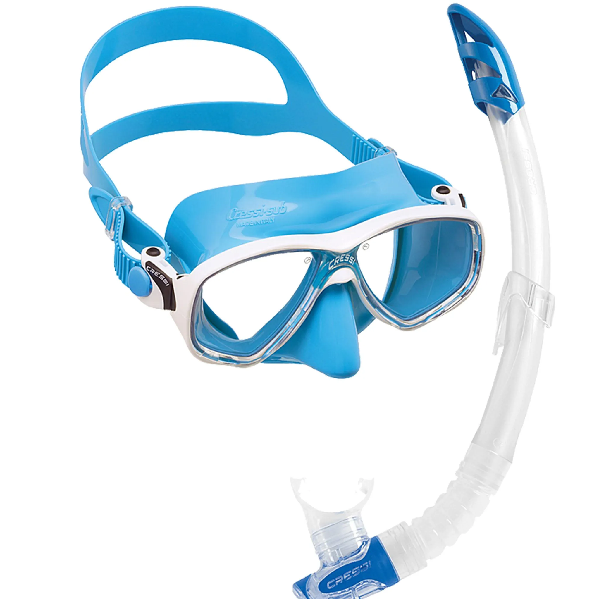 Cressi Marea Mask & Gamma Adult Snorkelling Set