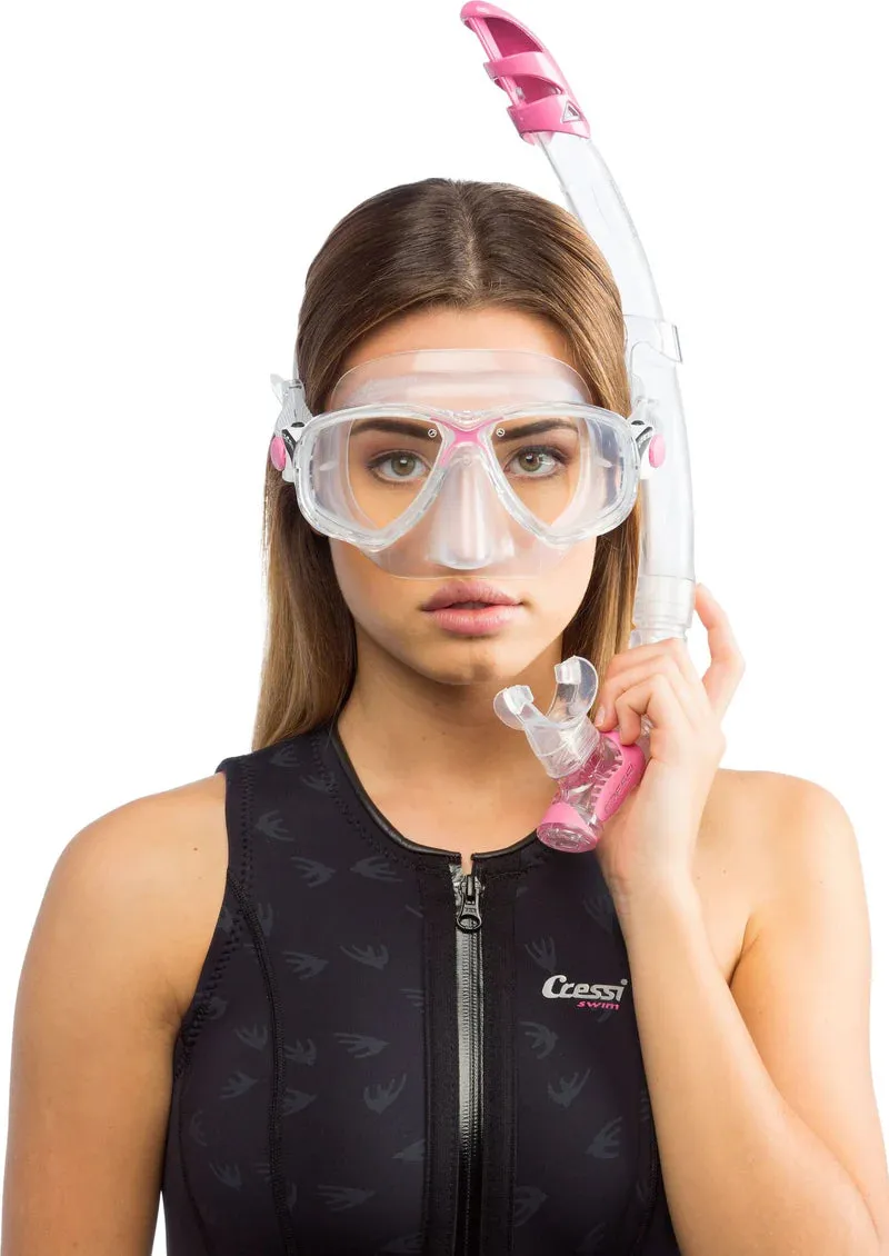 Cressi Marea Mask & Gamma Adult Snorkelling Set