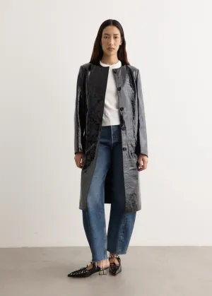 Croco Embossed Coat