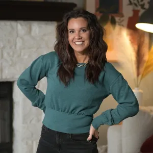 Cropped Fleece Stone Wash Pullover
