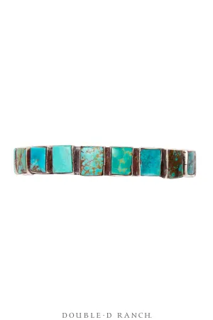 Cuff, Row, Turquoise, Oscar Betz Hallmark, Contemporary, 3863