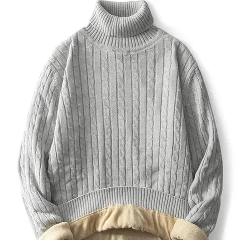 Danilo - Klassischer Herbst-Strickpullover mit Zopfmuster für Herren