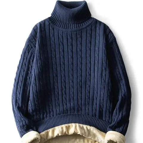Danilo - Klassischer Herbst-Strickpullover mit Zopfmuster für Herren