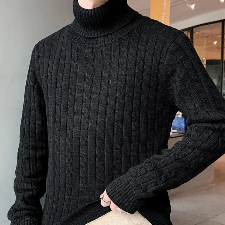 Danilo - Klassischer Herbst-Strickpullover mit Zopfmuster für Herren