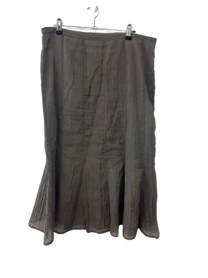 Dark Grey Sparkly Midi Skirt