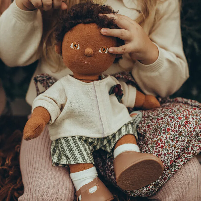 Dinkum Doll Cardigan   Romper Set - Holiday