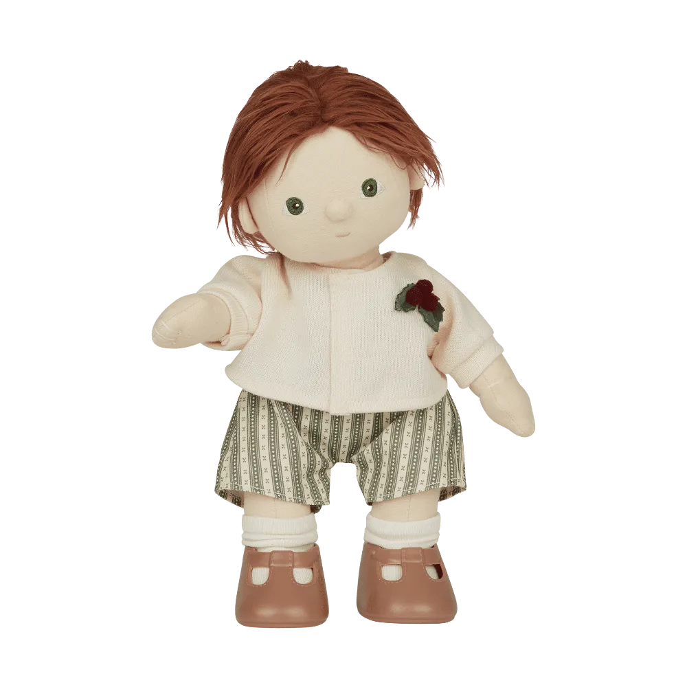 DINKUM DOLLS CARDIGAN AND ROMPER HOLIDAY SET