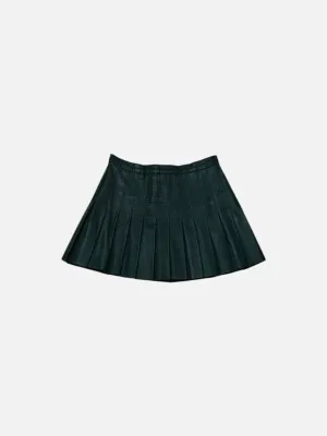 DOLCE & GABBANA Pleated Green Mini Skirt Small