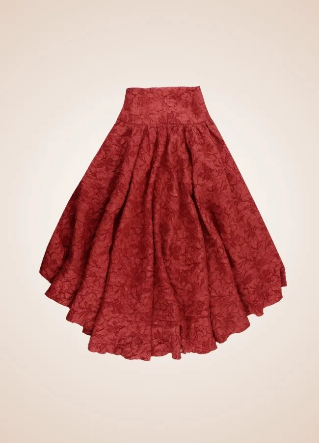 Double Layer Pleated Steampunk Skirt