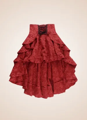 Double Layer Pleated Steampunk Skirt