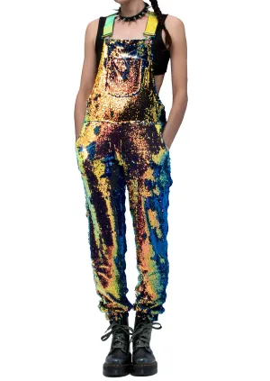 Dragon Embers Jogger Sequin Overalls