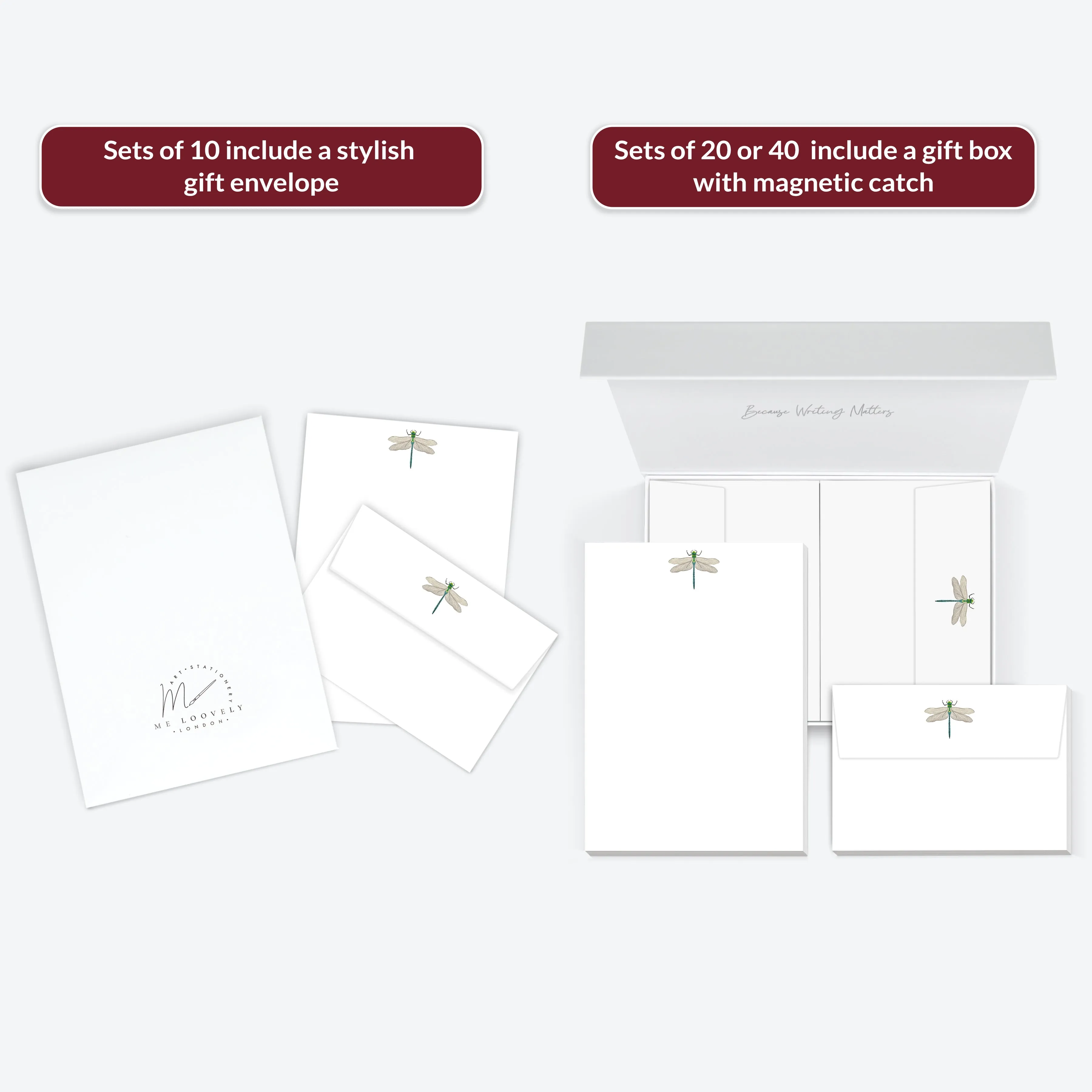 Dragonfly Letter Writing Set