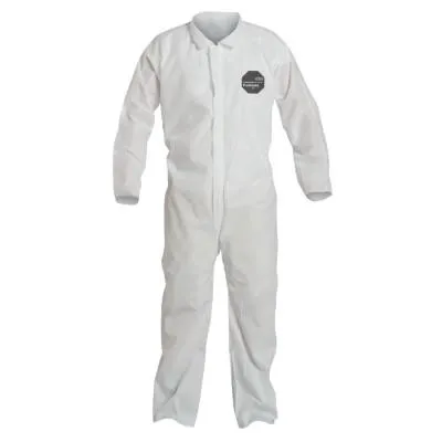 DuPont™ Proshield 10 Coveralls White with Open Wrists and Ankles, White, Medium, PB120SW-MD