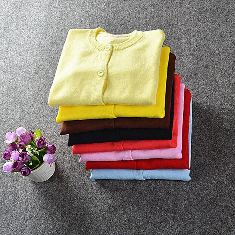 Eco-Friendly, Anti-Wrinkle, Breathable Little Girls Soft Cardigan