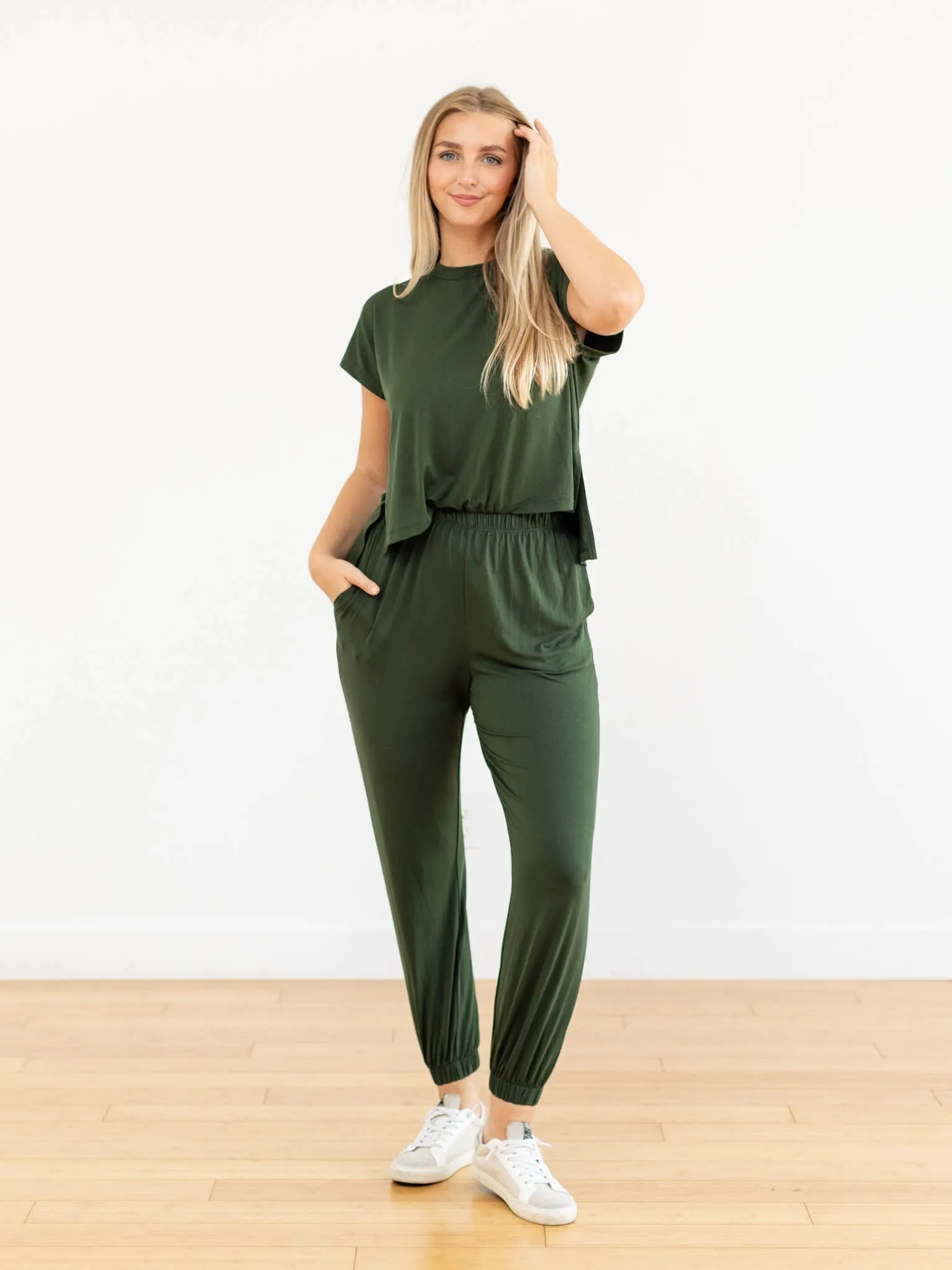 Elan Short Sleeve T-Shirt Jumpsuit