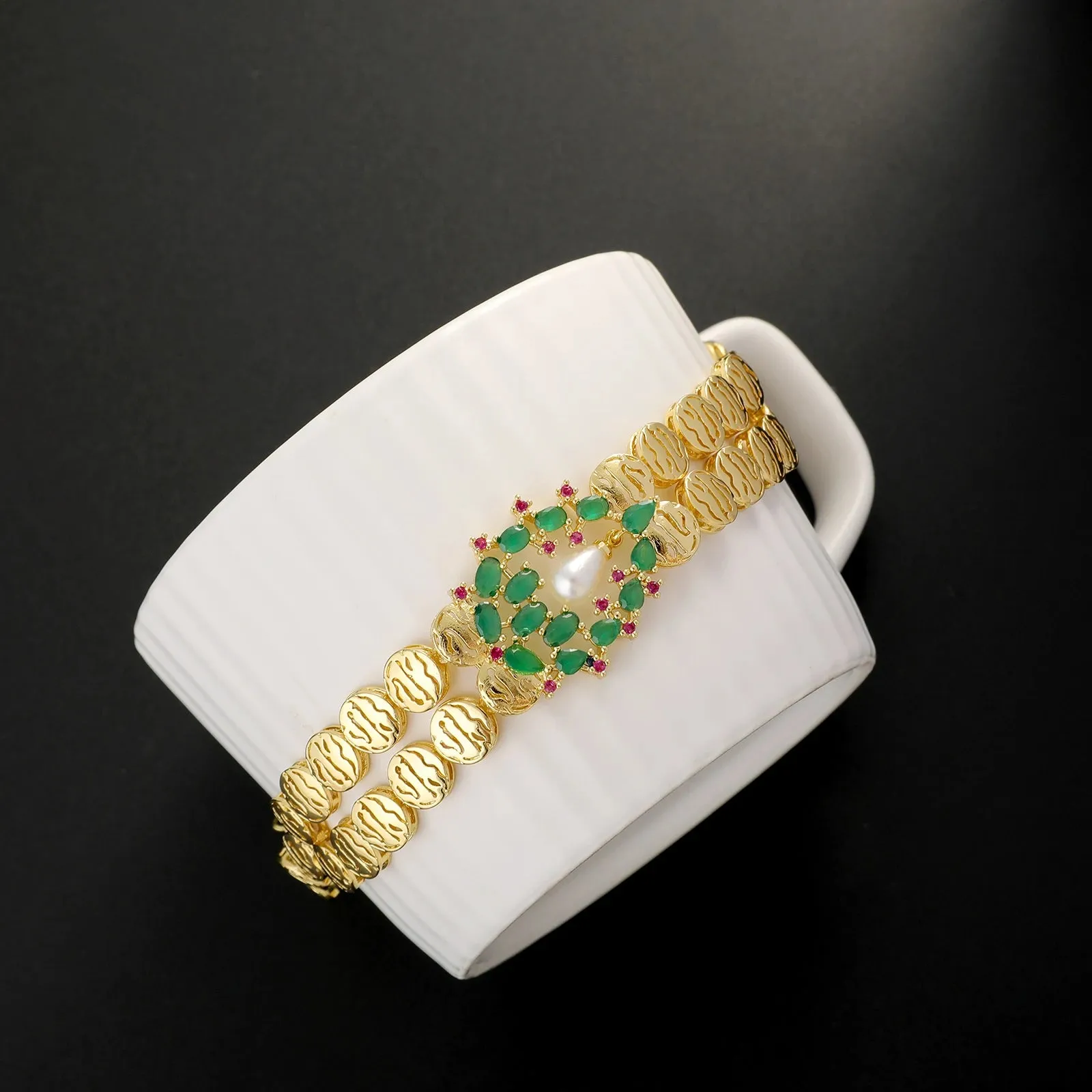 Elegant Luxurious Stylish Simple Mixed Colored Zirconia Jewelry 4 Piece Women's Jewelry Set for Wedding Party