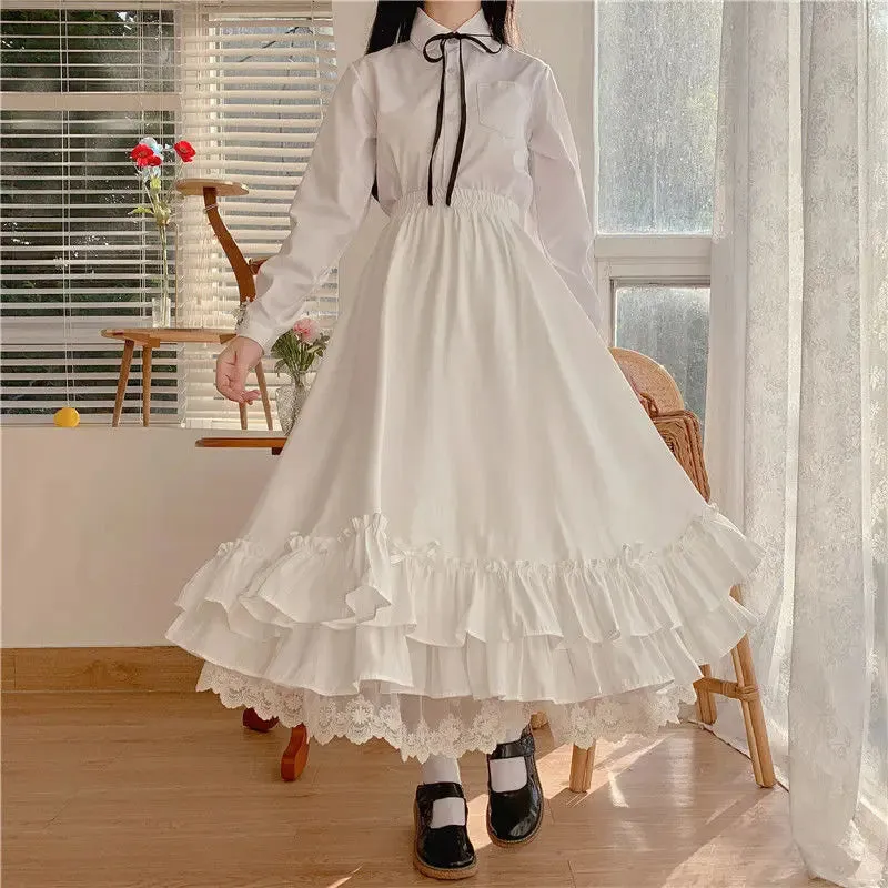 Elevate Your Style with our Vintage Pleated A-Line Ball Gown Long Midi Skirt for Women
