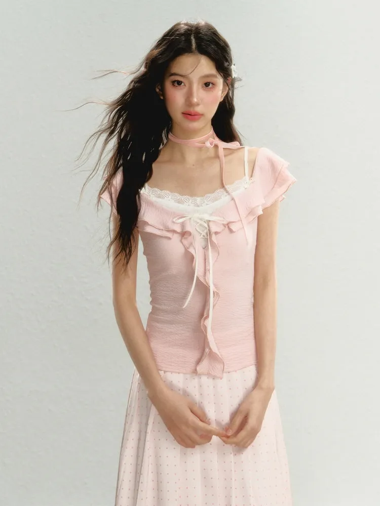 Enchanted Frill Off-Shoulder Top