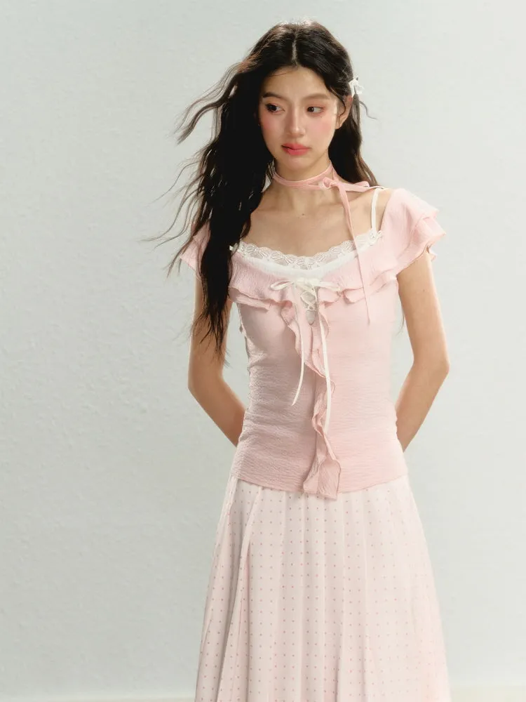Enchanted Frill Off-Shoulder Top
