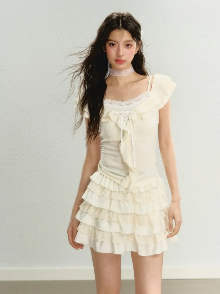 Enchanted Frill Off-Shoulder Top