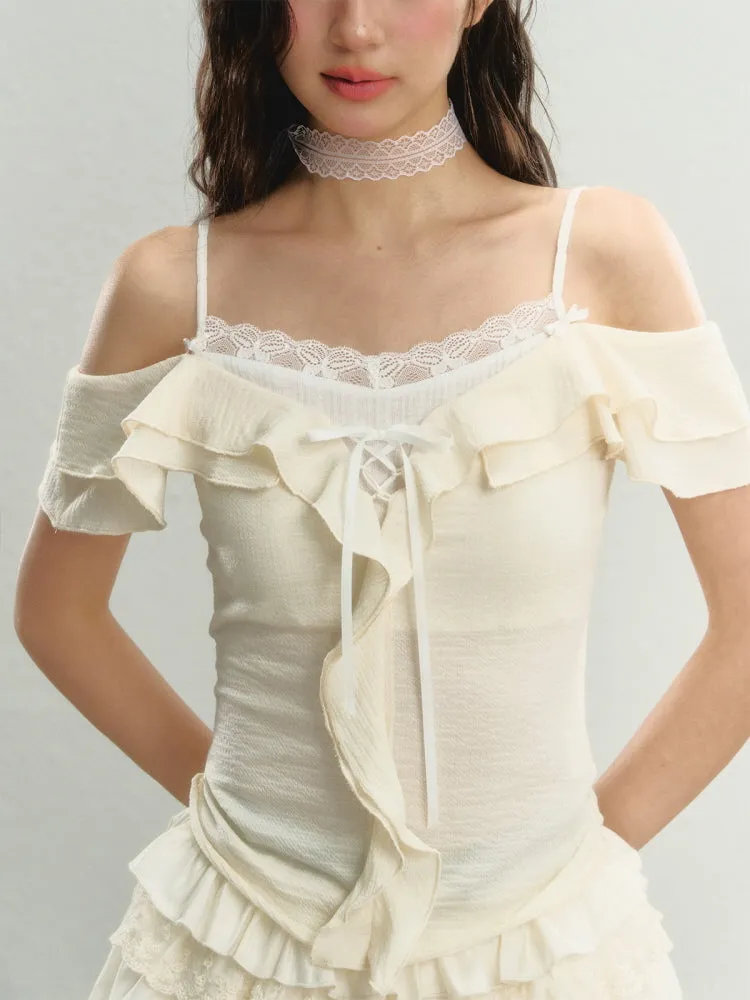 Enchanted Frill Off-Shoulder Top